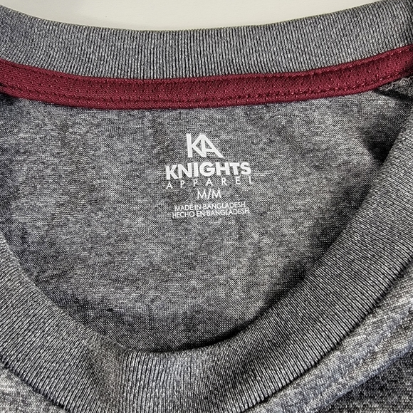 Texas A&M Aggies NCAA Maroon grey Short Sleeve Crew Neck performance  Medium - Picture 3 of 6